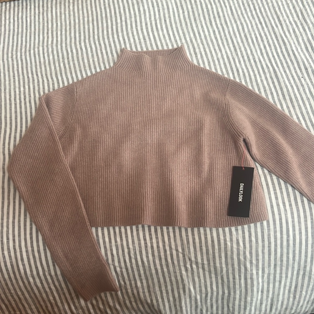 Dress Forum Mauve Turtleneck Sweater